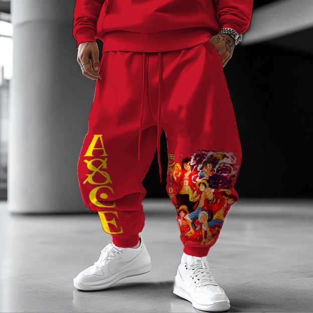 Unisex Anime Inspired Vintage Pants丨