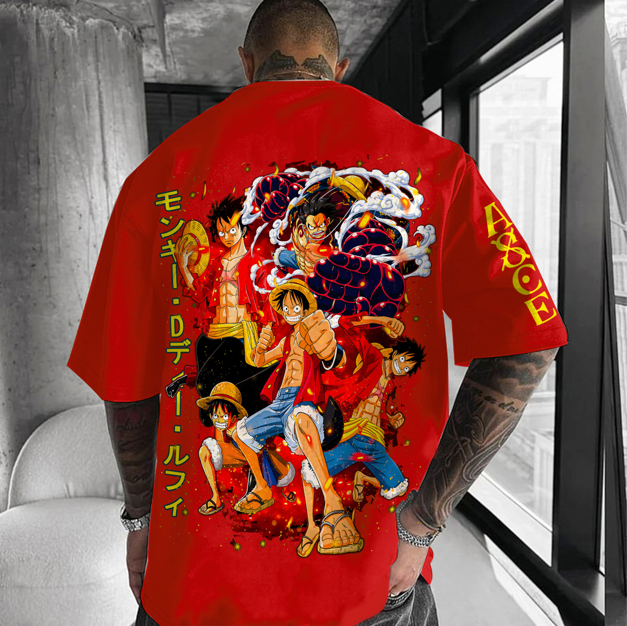 Unisex Anime Inspired Vintage T-Shirt丨