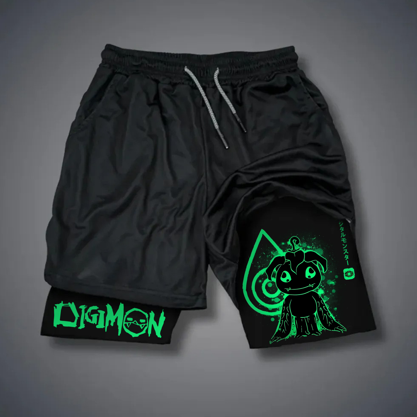 Unisex "Digimon" Anime Style Retro Shorts-comicclothing