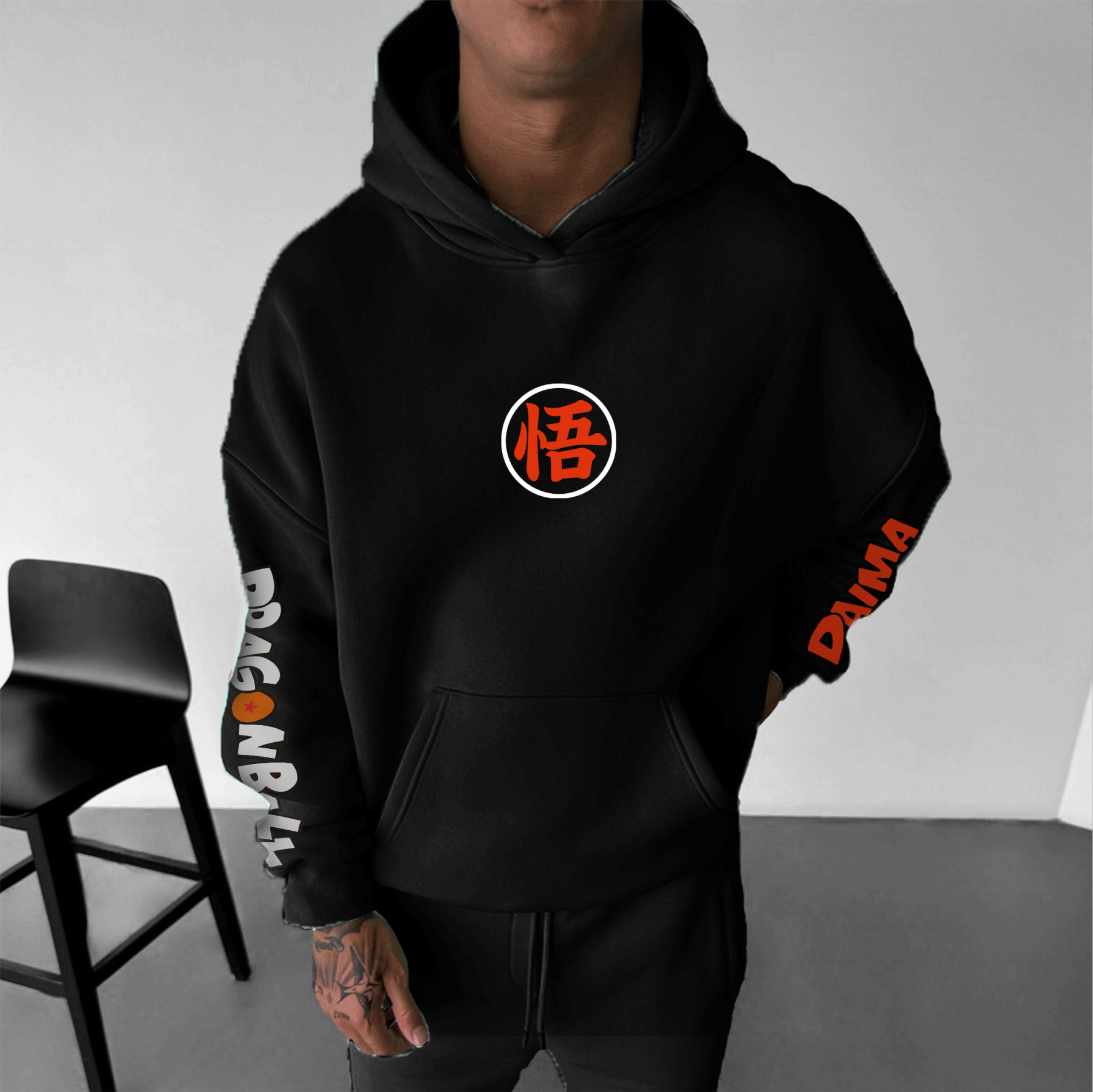 Unisex Anime Graphic Streetwear Vintage Hoodie