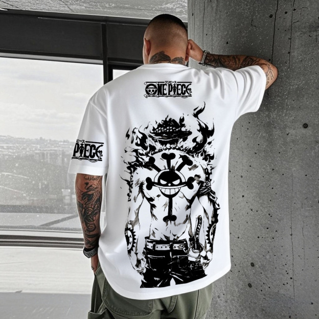 Unisex Anime Inspired Vintage T-Shirt丨