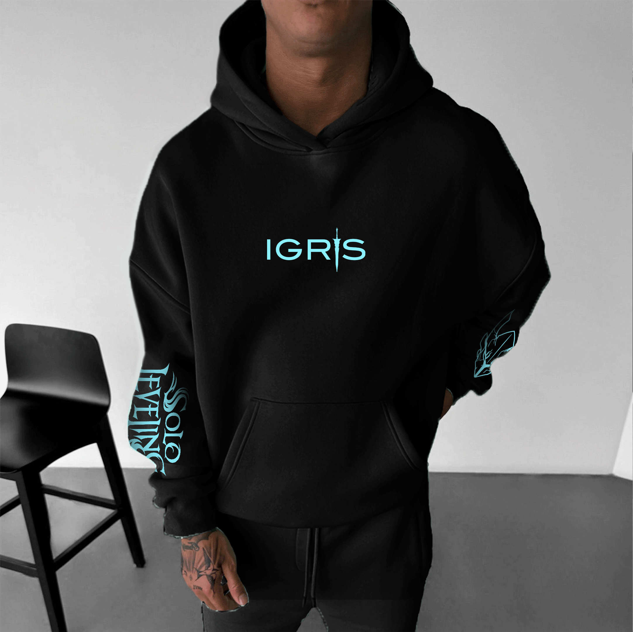 Solo Leveling Igris Unisex Anime Graphic Streetwear Vintage Hoodie