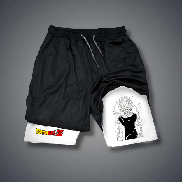 Casual Dragon Ball Anime Printed Gym Shorts