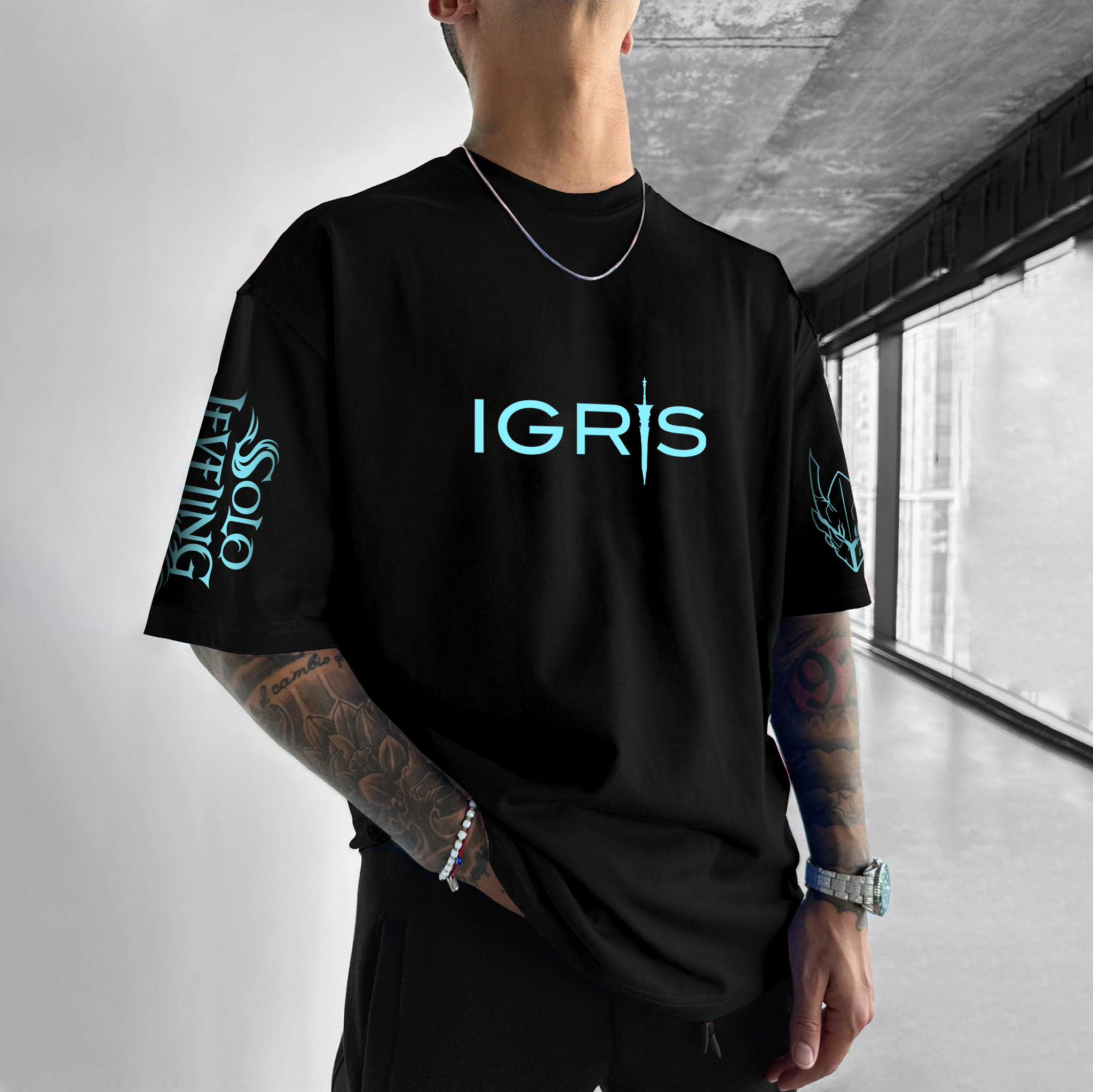 Solo Leveling Igris Unisex Anime Inspired Vintage T-Shirt