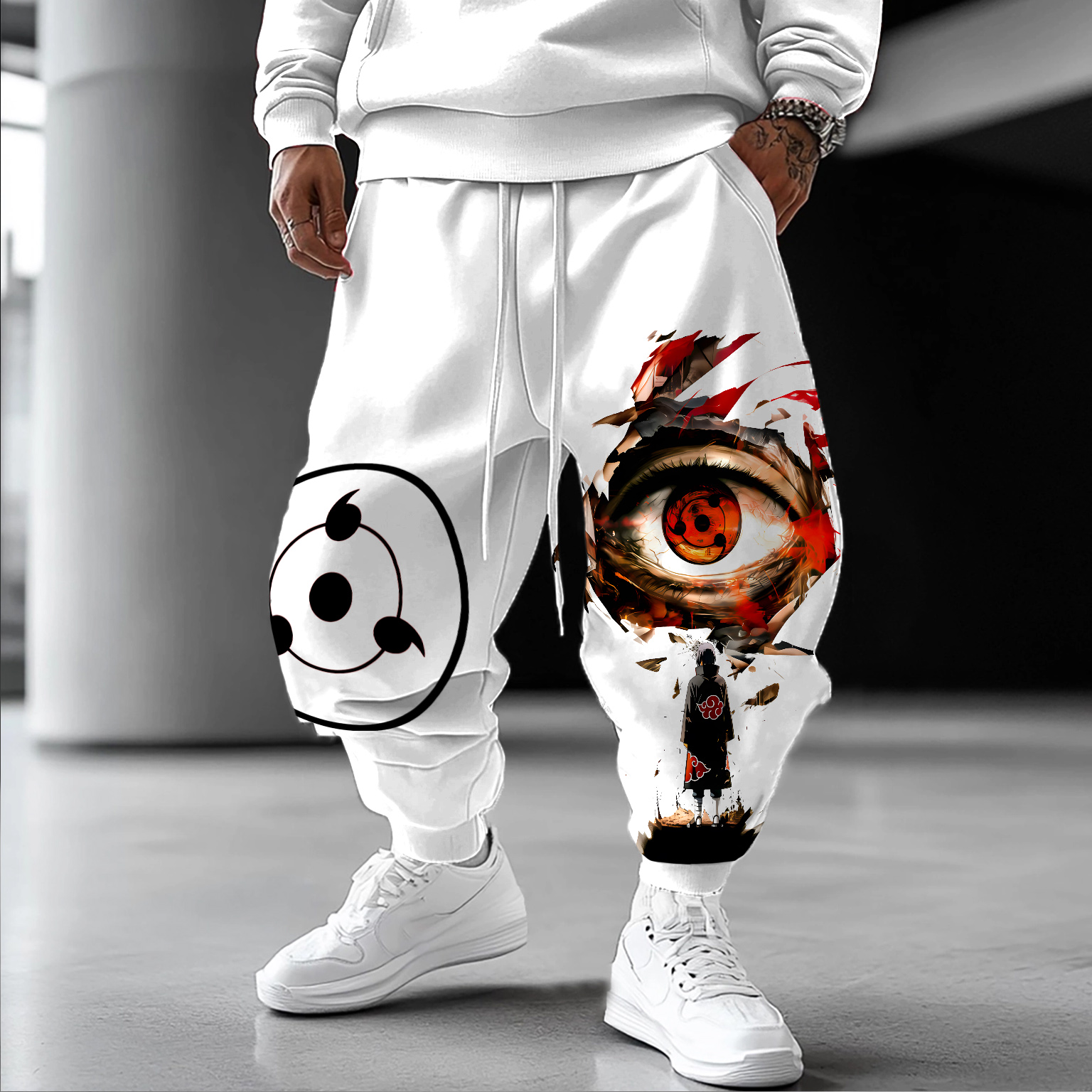 Unisex  Casual Anime Streetwear Pants-comicclothing