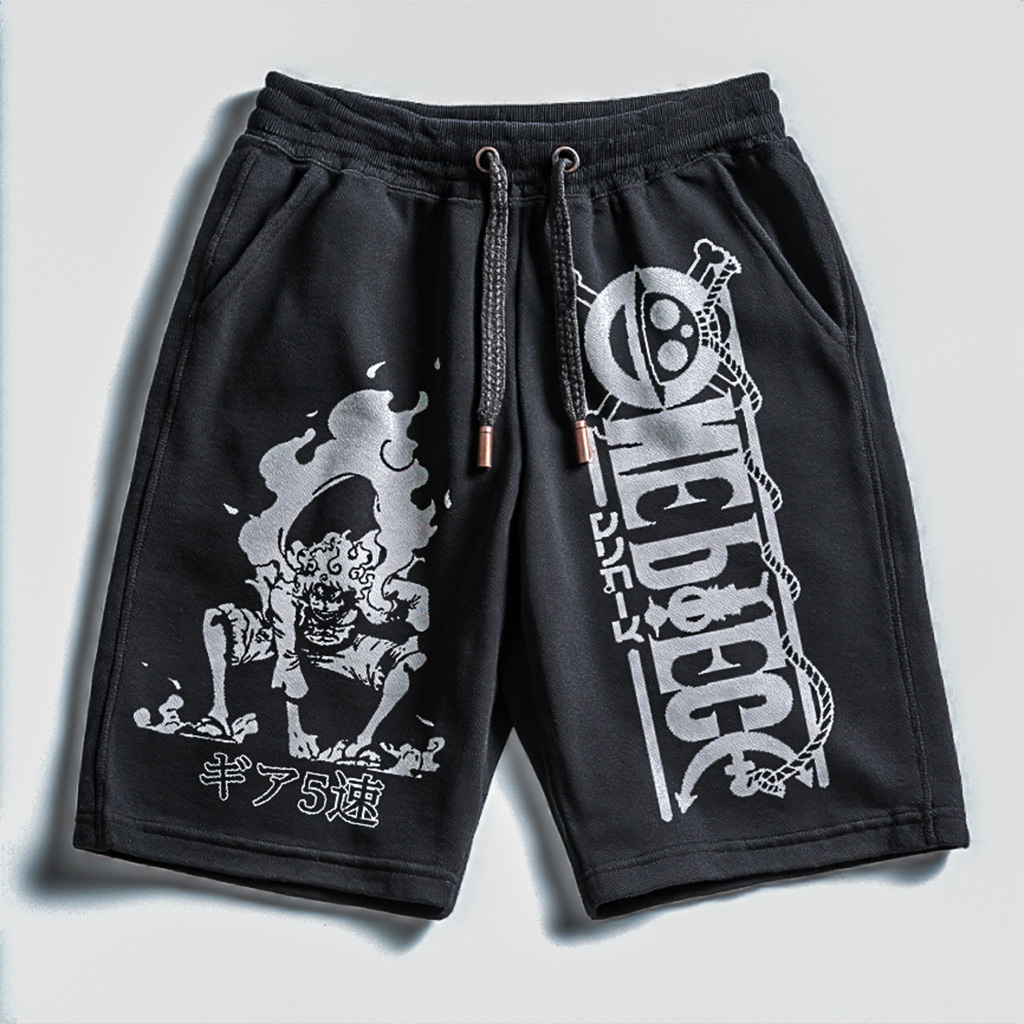 Anime-Inspired Graphic Shorts For Men - Perfect For Casual Wear And Anime Fans