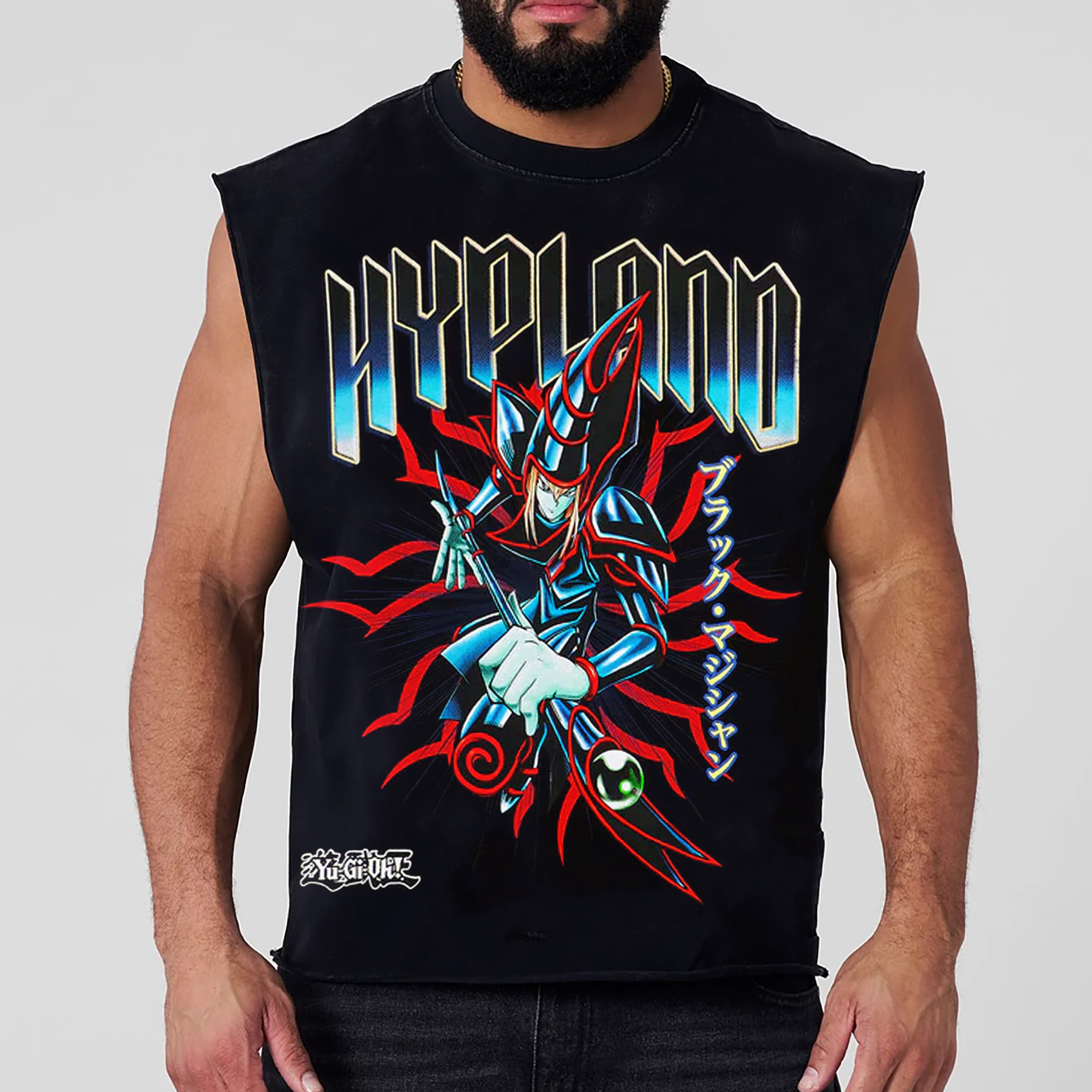 Unisex "Yu-Gi-Oh!" game and anime pattern printed vest