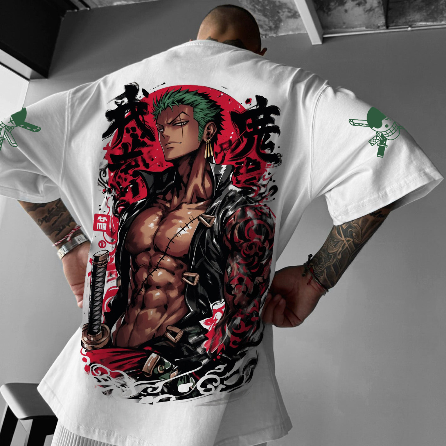 Unisex Anime Inspired Vintage T-Shirt丨