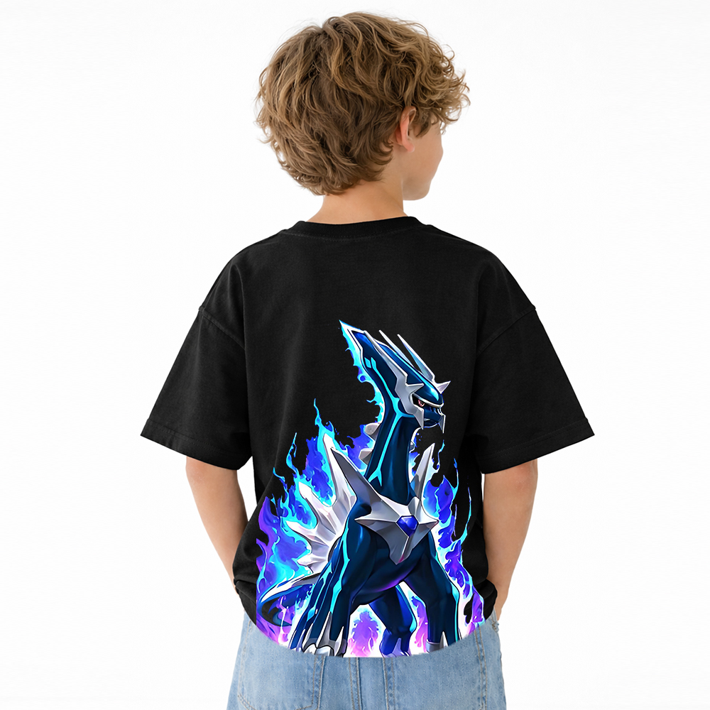 Yu-Gi-Oh! Anime Graphic T-Shirt for Kids Cartoon Print Cotton Tee