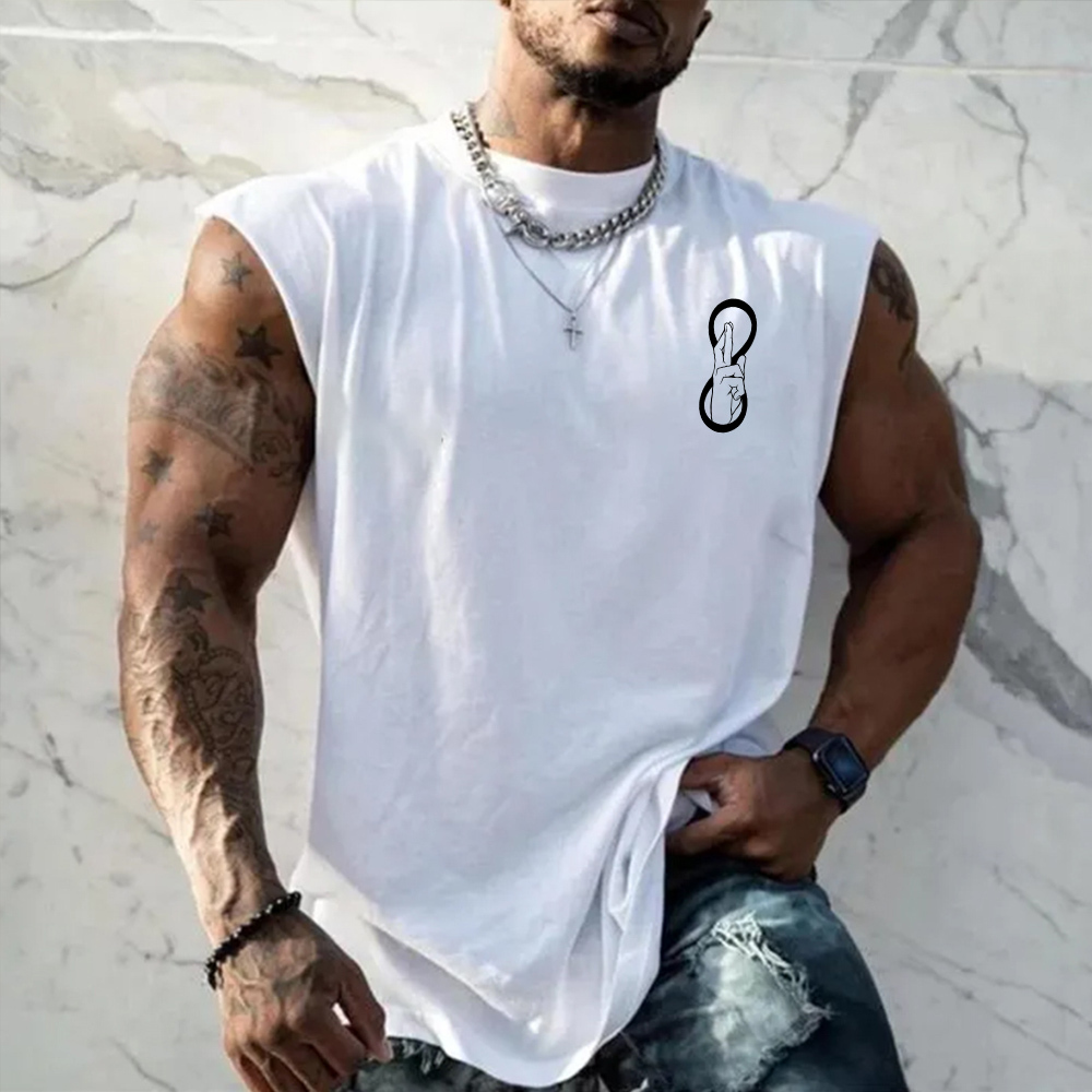 Oversized Jujutsu Kaisen Anime Print Tank Top-comicclothing