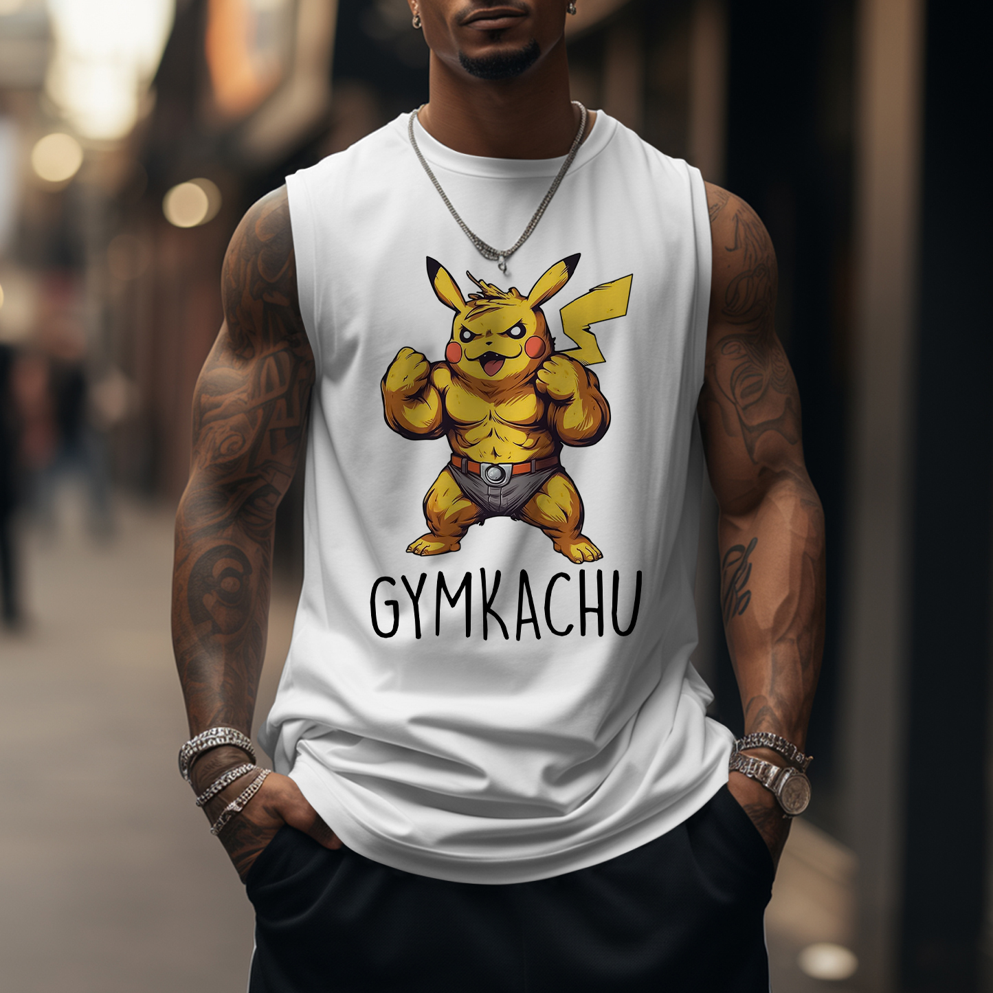 Unisex “Pokémon” Casual Anime Tank Top