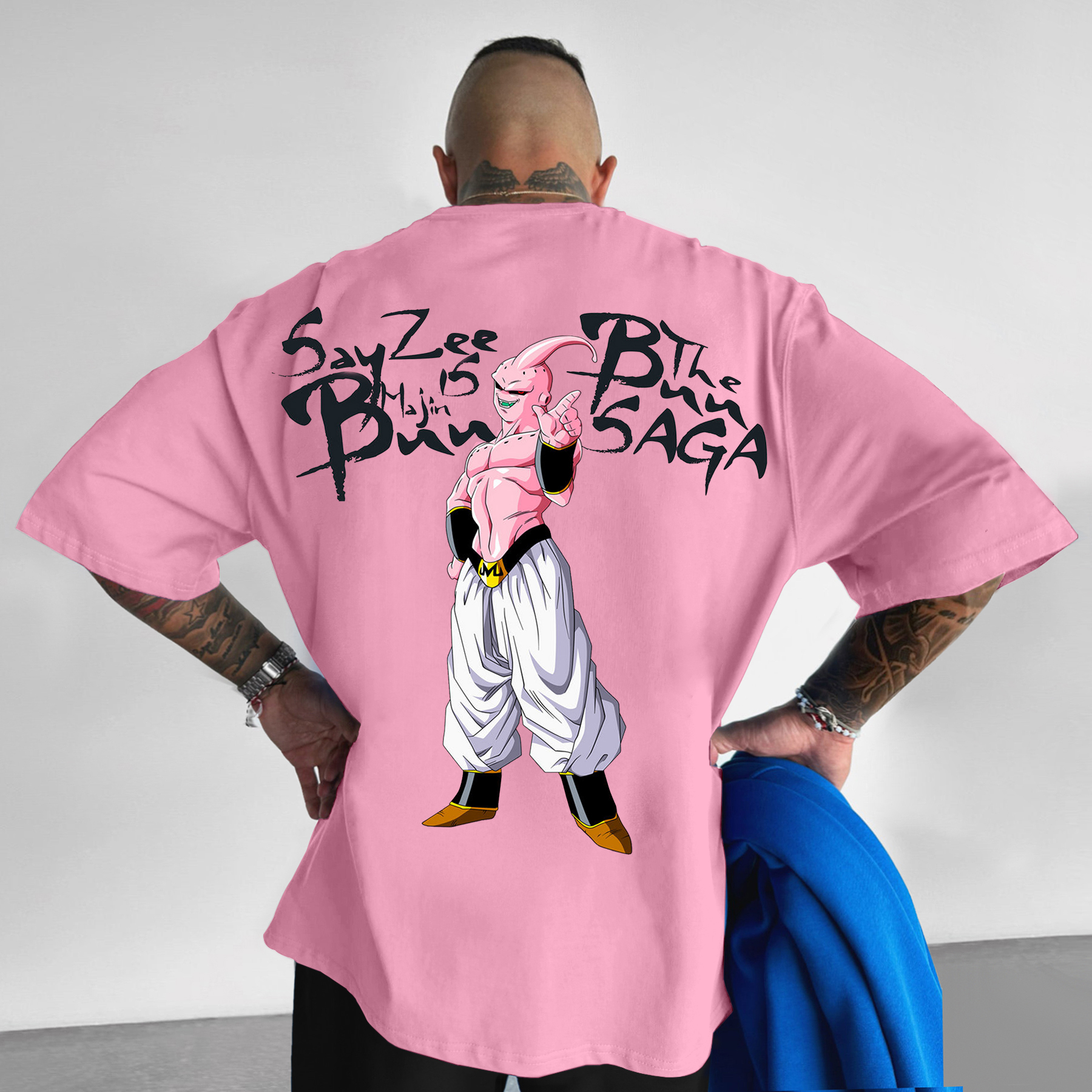 Casual loose DB anime BUU printed T-shirt
