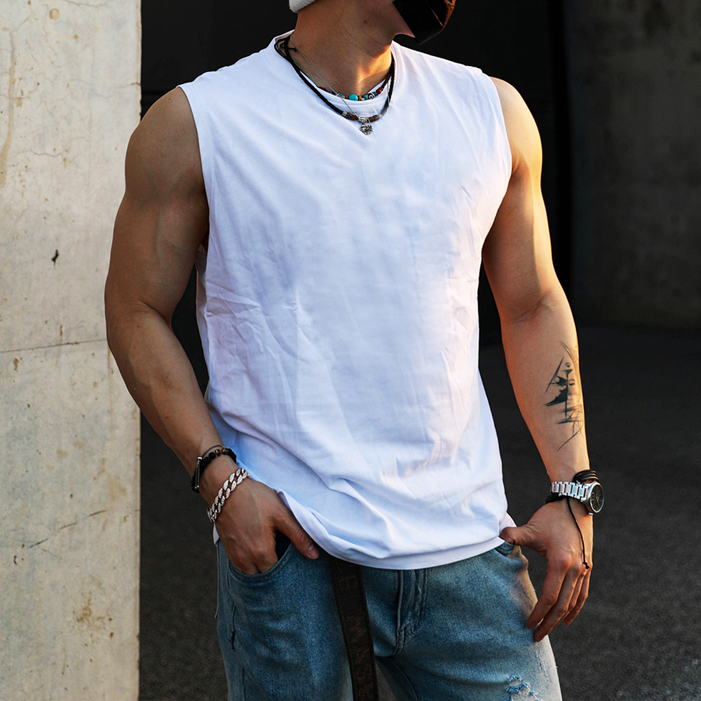 Casual Anime Printed Fitness Vest-comicclothing