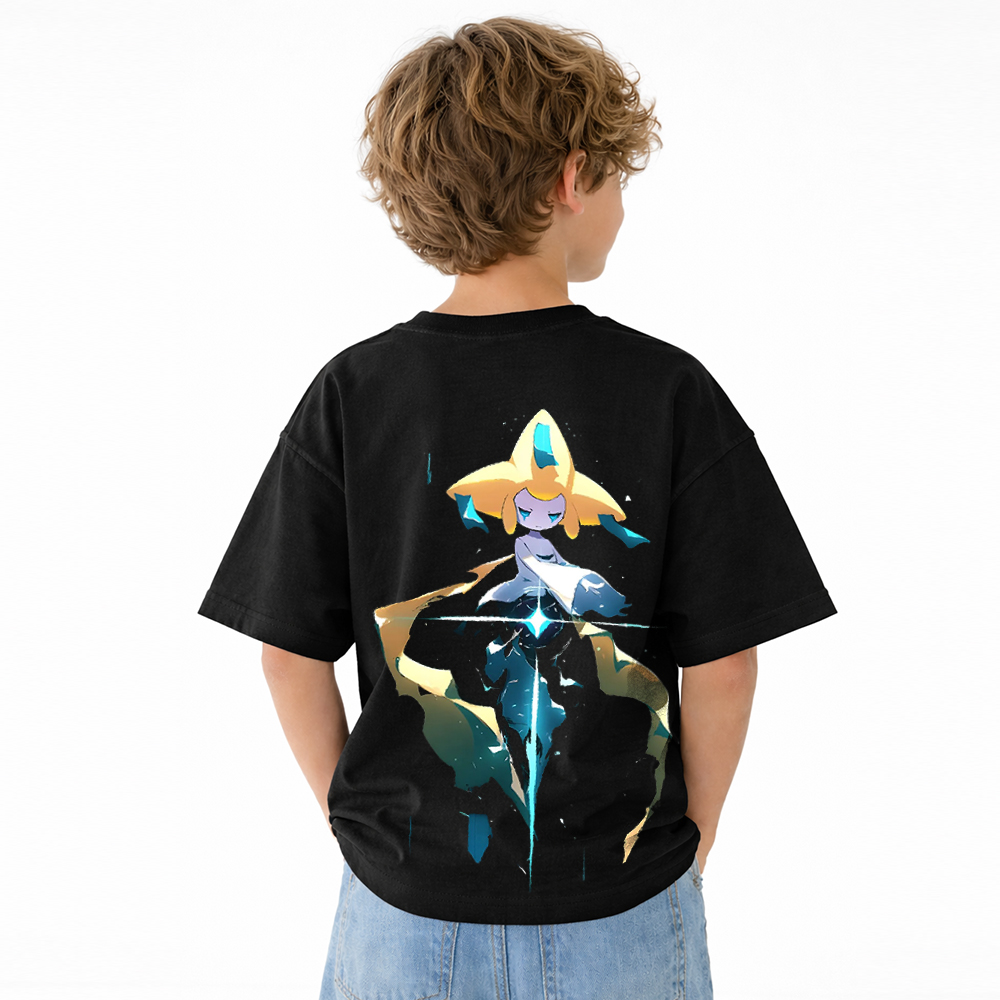 Pokémon Anime Graphic T-Shirt for Kids Cartoon Print Cotton Tee