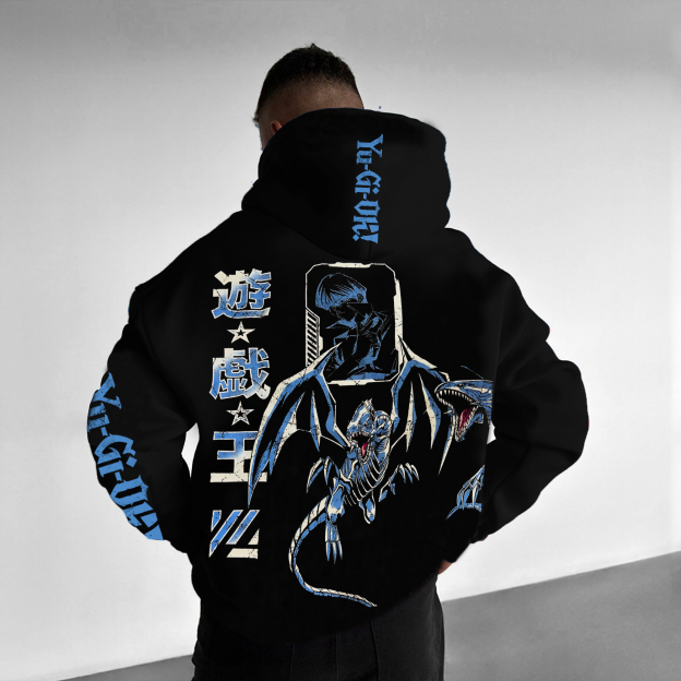 Unisex  “Yu-Gi-Oh！”   Anime Style Retro Hoodie