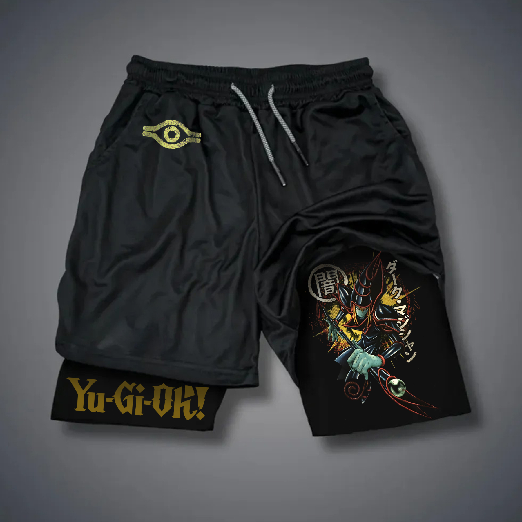 Unisex "Yu-Gi-Oh!" Anime Style Retro Shorts-comicclothing