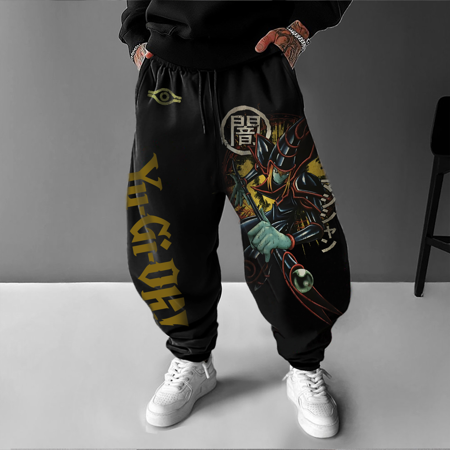Unisex “Yu-Gi-Oh！” Anime Style Retro Pants