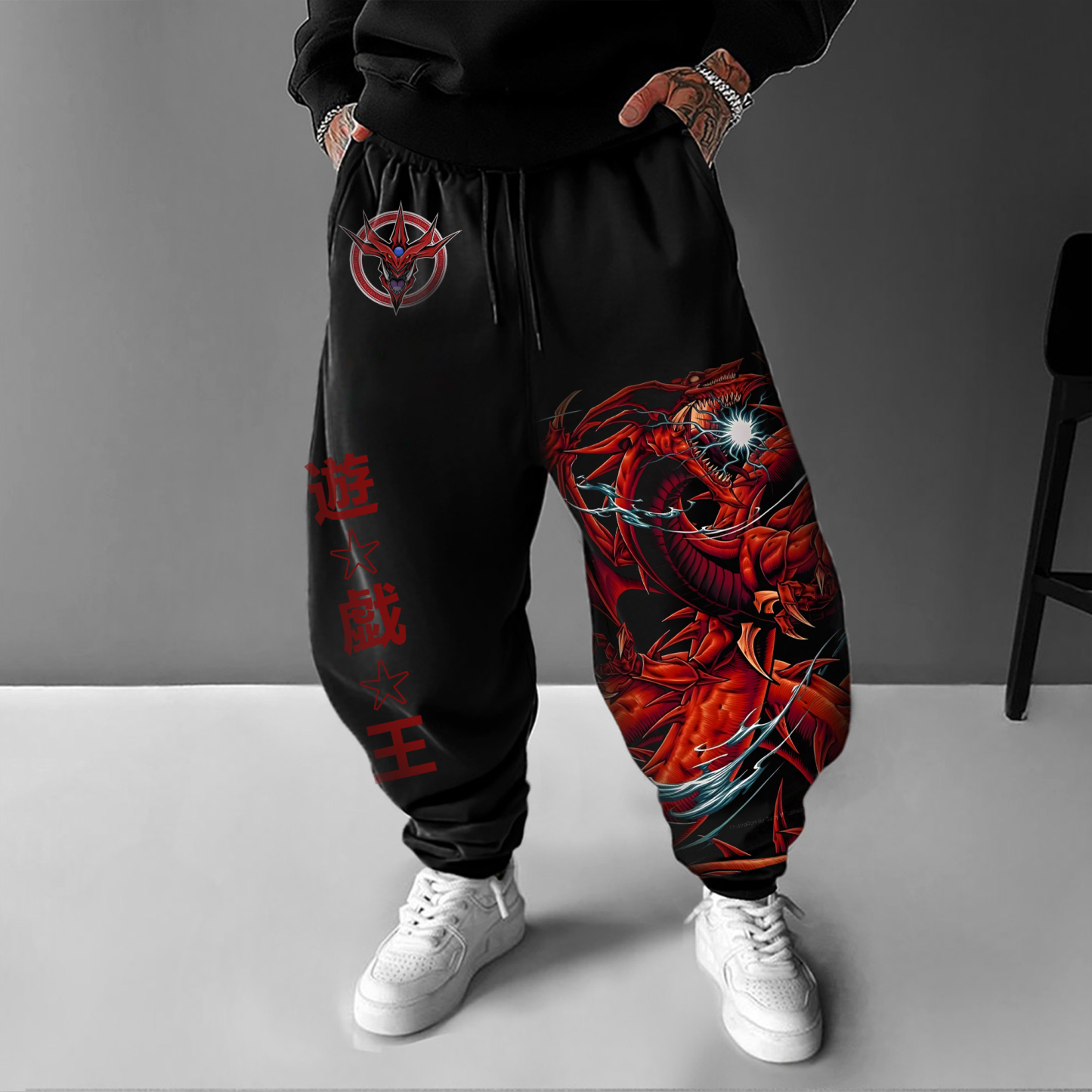 Unisex  “Yu-Gi-Oh！”  Anime Style Retro Pants-comicclothing