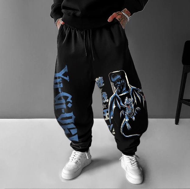 Unisex  “Yu-Gi-Oh！”  Anime Style Retro Pants