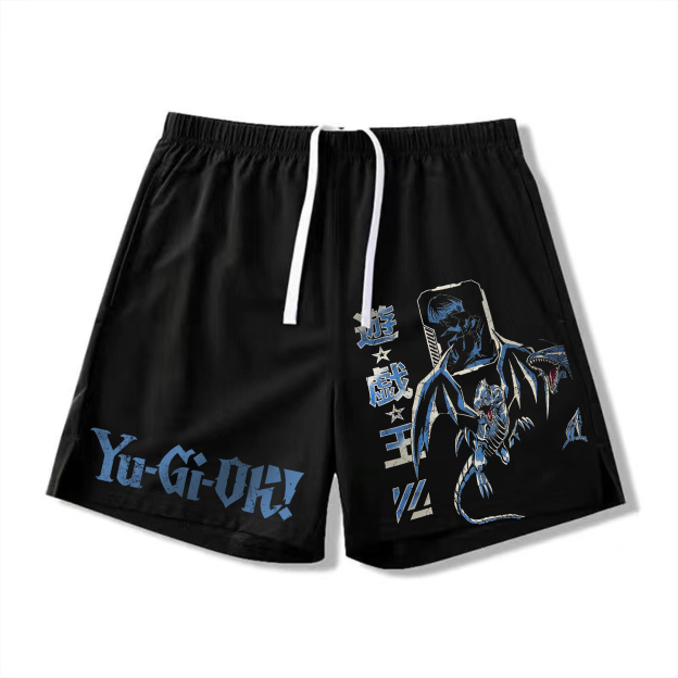 Unisex "Yu-Gi-Oh!"  Anime Style Retro Shorts-comicclothing