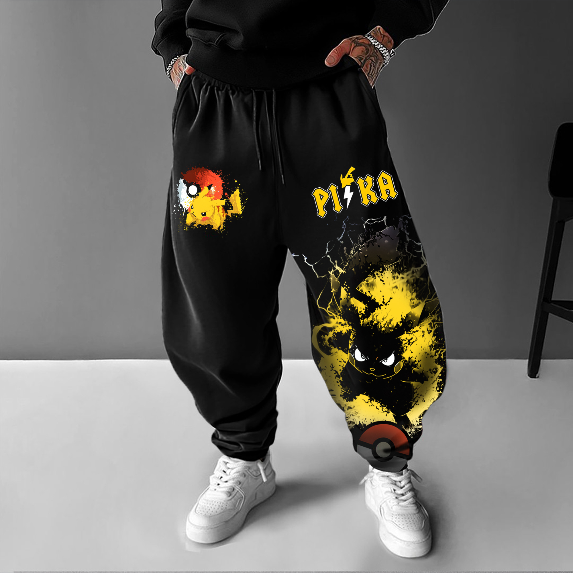 Unisex Casual Anime Streetwear Pants
