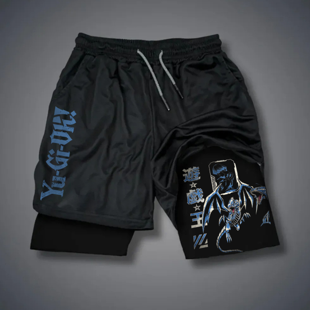 Unisex "Yu-Gi-Oh!"  Anime Style Retro Shorts-comicclothing
