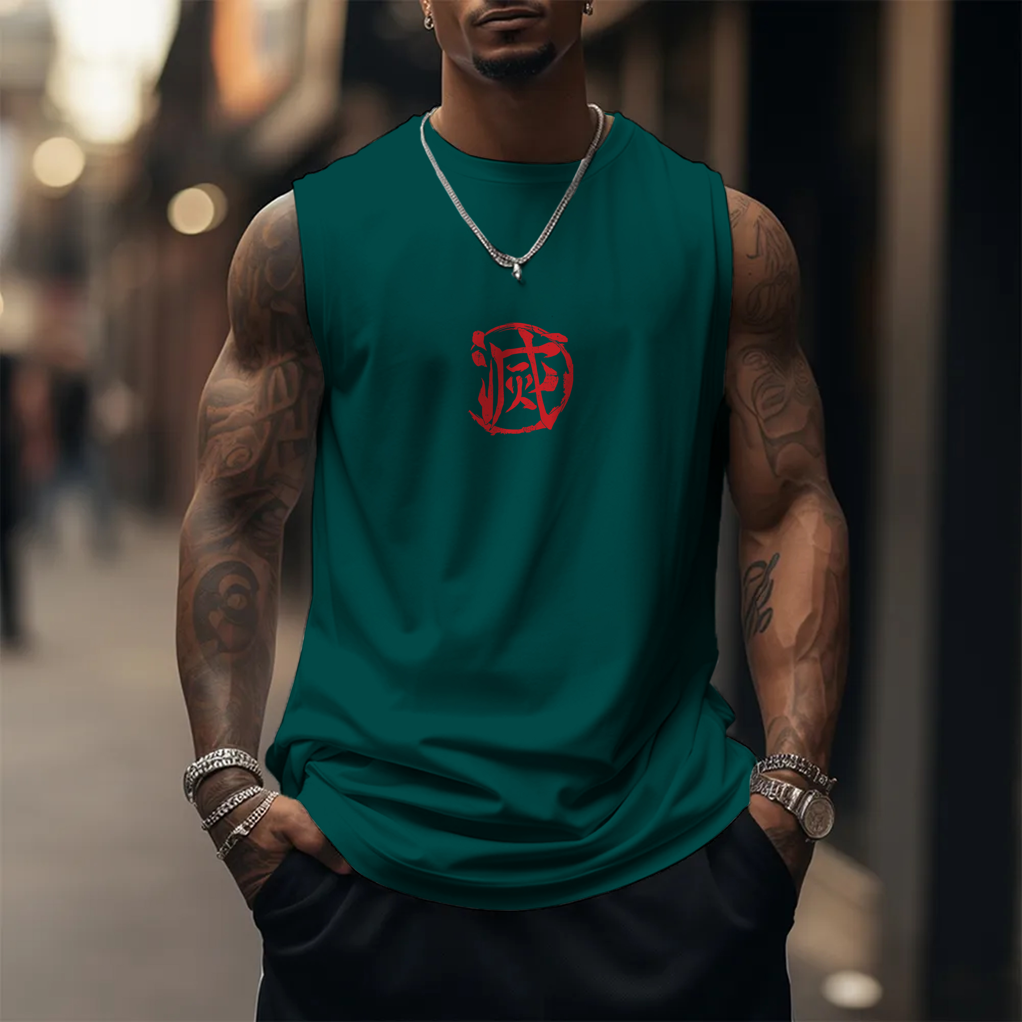 Unisex  “Demon Slayer” Casual Anime  Tank Top-comicclothing