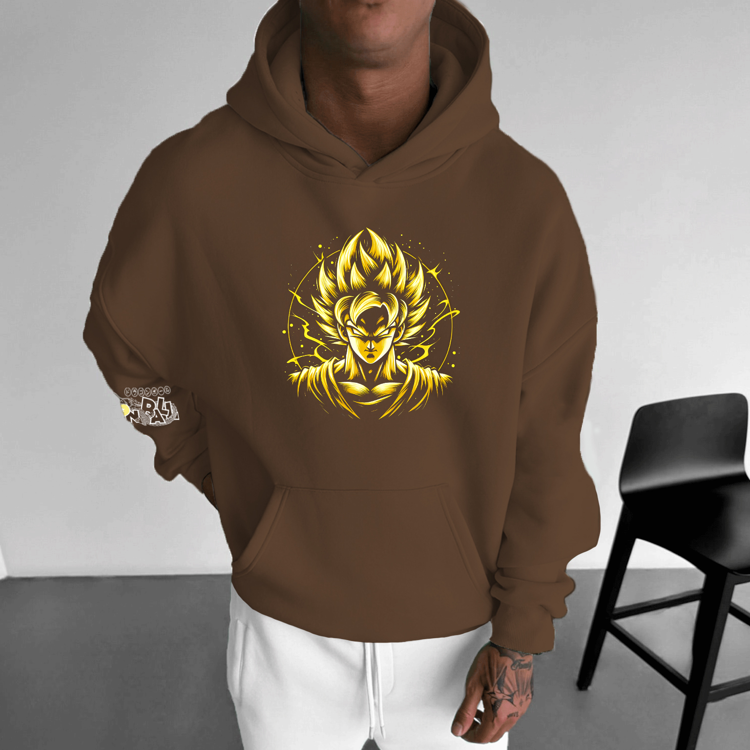 Unisex Anime Print Casual Oversized Hoodie