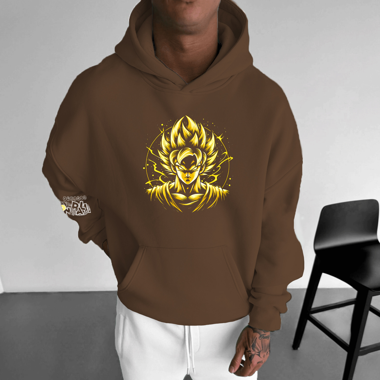 Unisex Anime Print Casual Oversized Hoodie