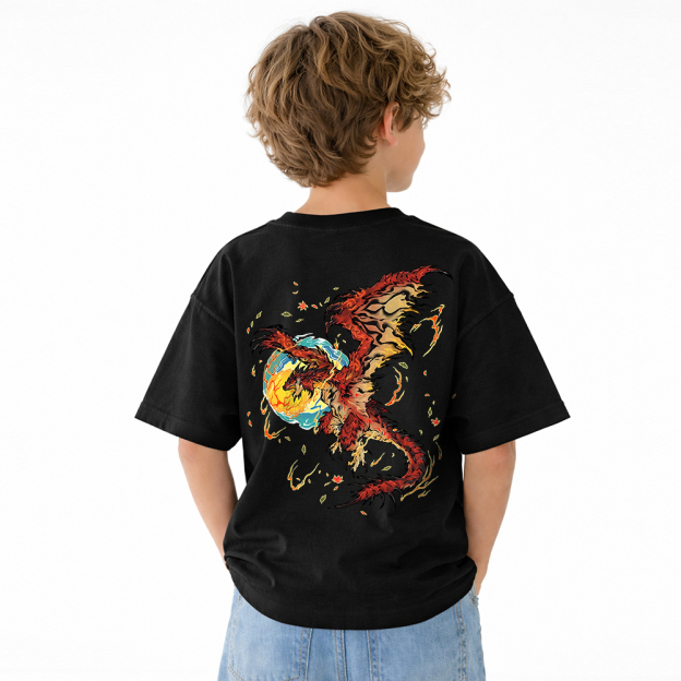 Pokémon Anime Graphic T-Shirt for Kids Cartoon Print Cotton Tee