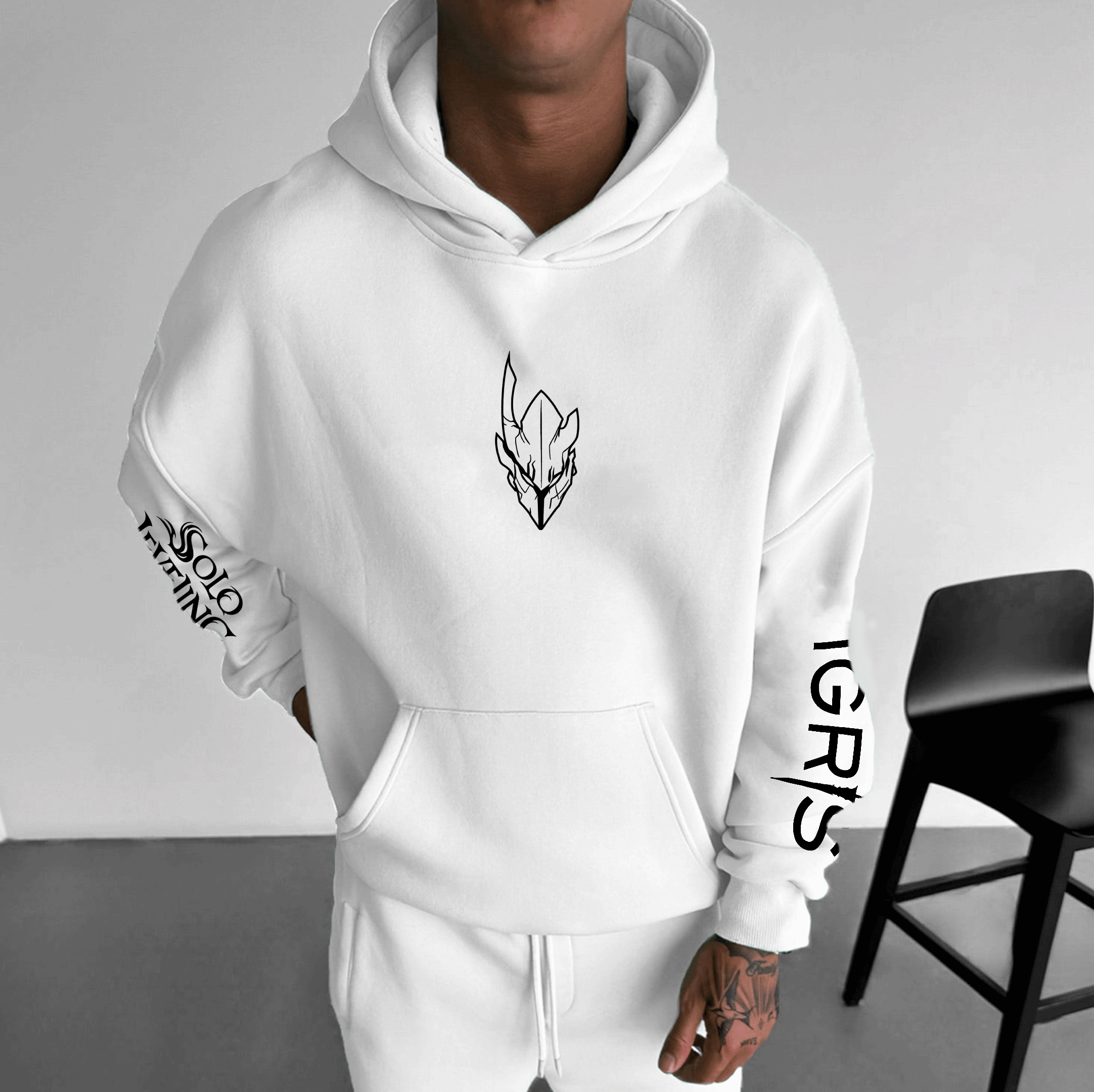 Solo Leveling Igris Unisex Anime Graphic Streetwear Vintage Hoodie
