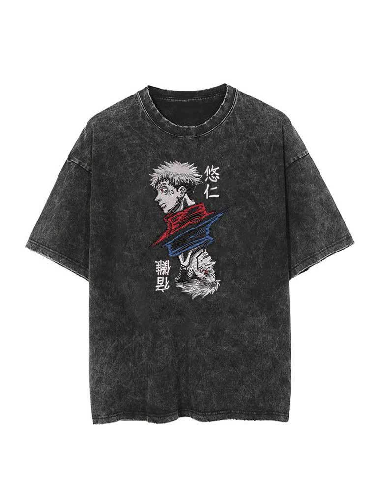 Itadori x Sukuna Embroidery Tee