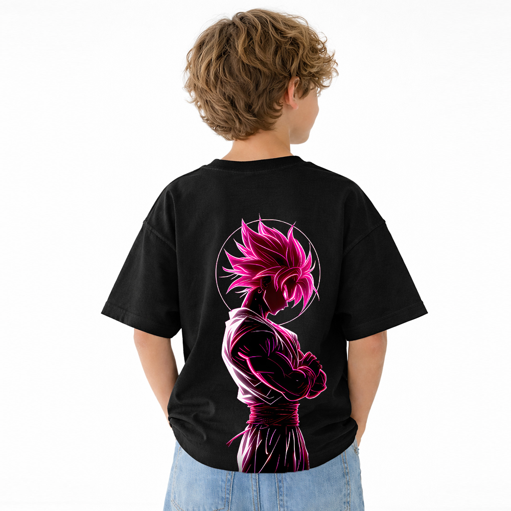 Dragon Ball Anime Graphic T-Shirt for Kids Cartoon Print Cotton Tee