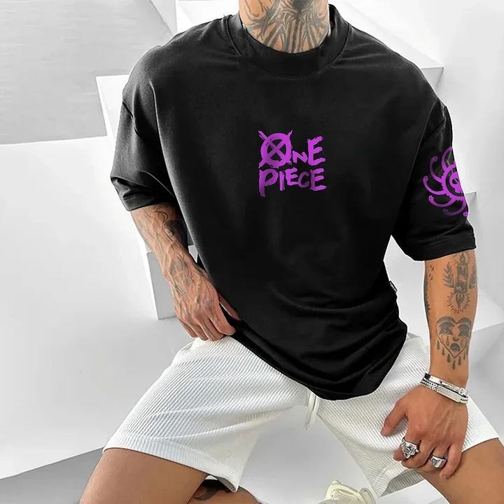 Unisex Anime Inspired Vintage T-Shirt丨