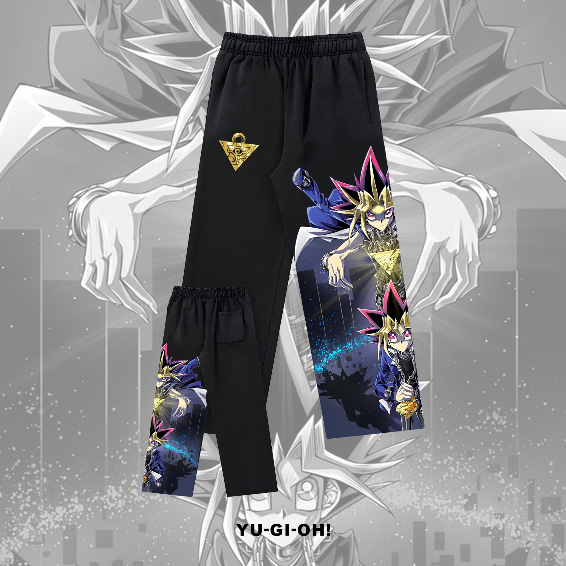 Unisex "Yu-Gi-Oh!" Game Anime Graphic Print Pants