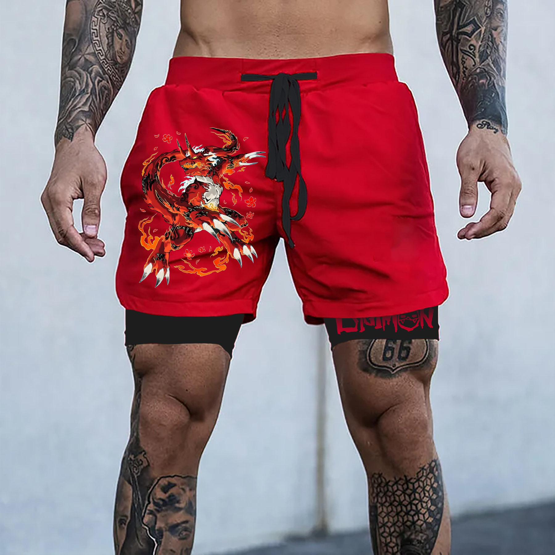 Unisex  “Digimon” Casual Anime Streetwear Shorts-comicclothing