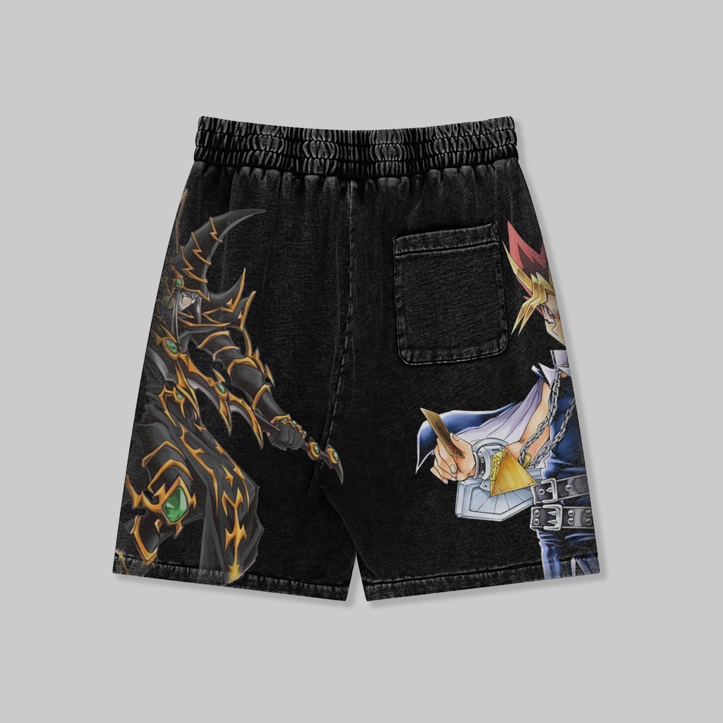 Unisex "Yu-Gi-Oh!" game and anime pattern printed shorts
