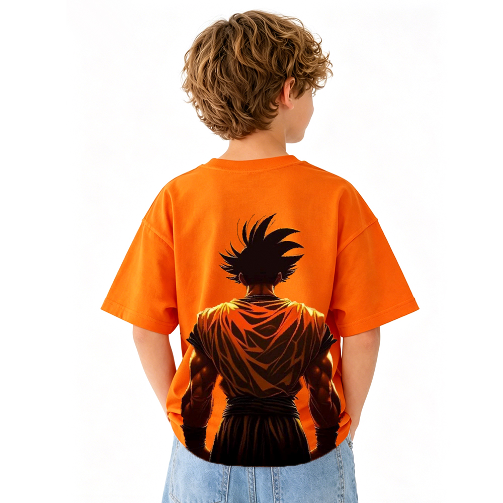 Dragon Ball Anime Graphic T-Shirt for Kids Cartoon Print Cotton Tee