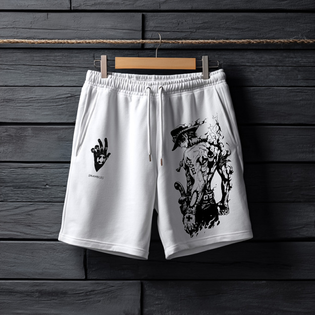 Stylish Graphic Print Shorts For Men-comicclothing
