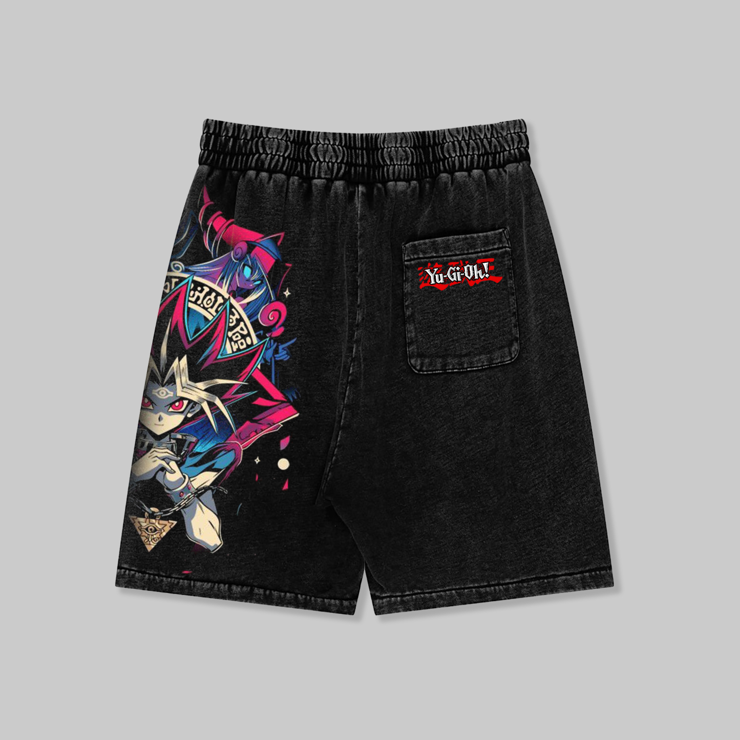Unisex "Yu-Gi-Oh!" game and anime pattern printed shorts