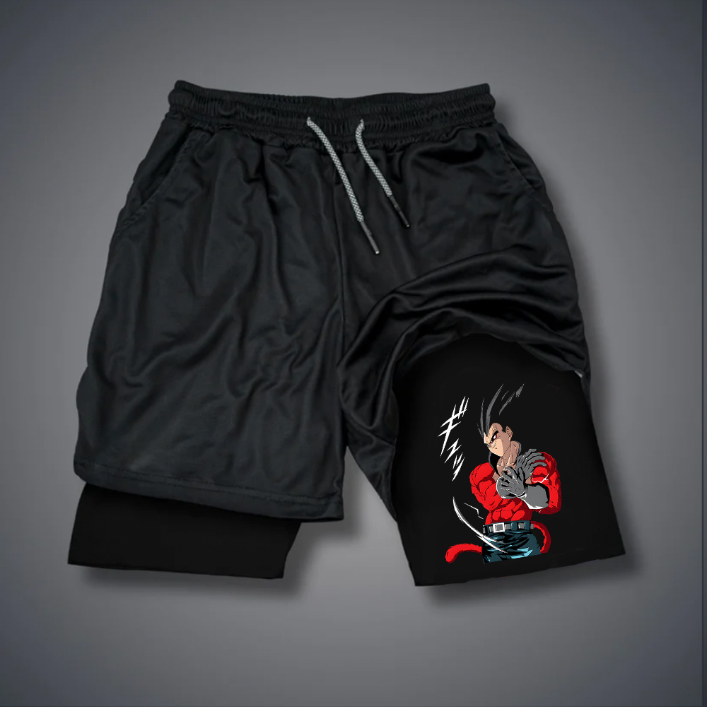 Men's Casual Anime Vegeta Gym Shorts