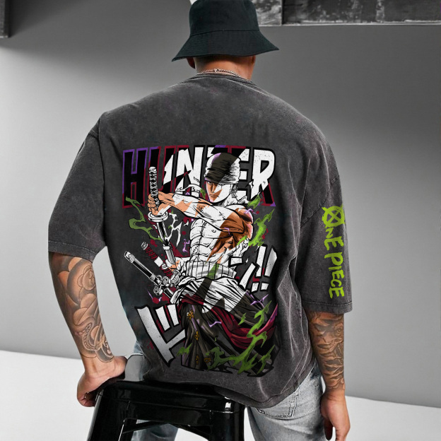 Unisex Anime Inspired Vintage T-Shirt丨