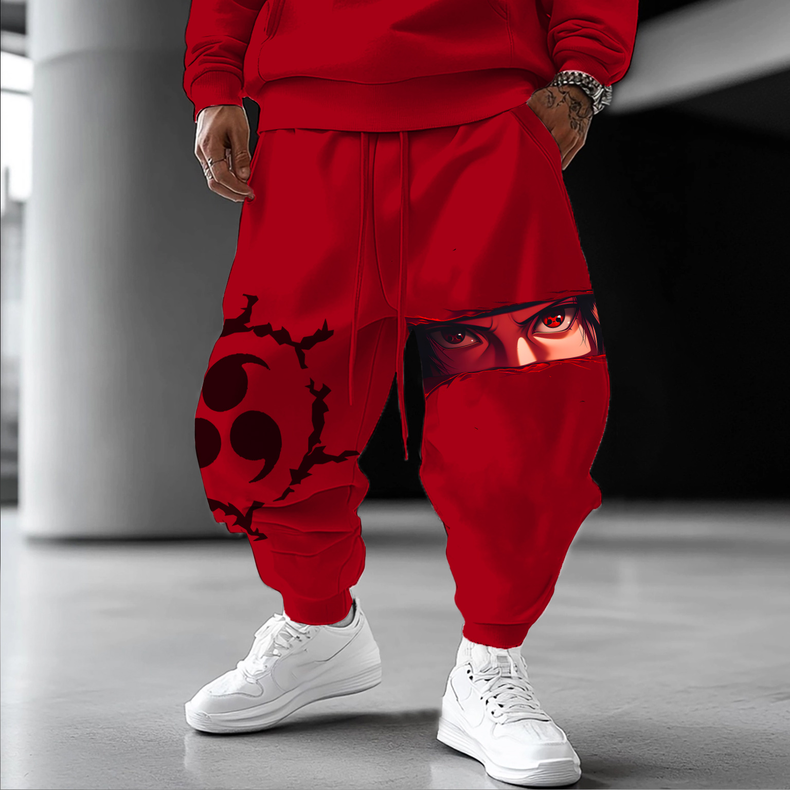 Unisex  Casual Anime Streetwear Pants-comicclothing