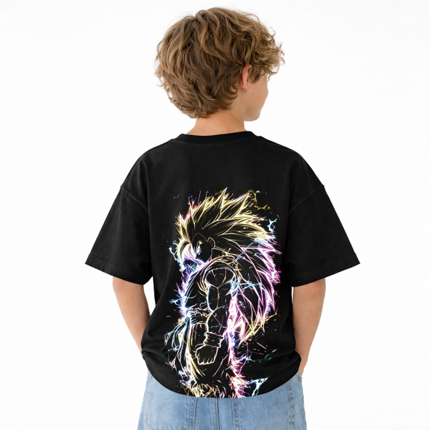 Dragon Ball Anime Graphic T-Shirt for Kids Cartoon Print Cotton Tee