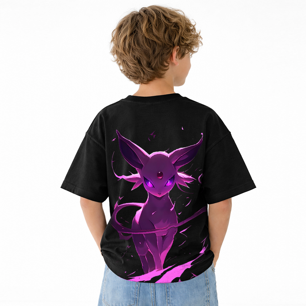 Pokémon Anime Graphic T-Shirt for Kids Cartoon Print Cotton Tee