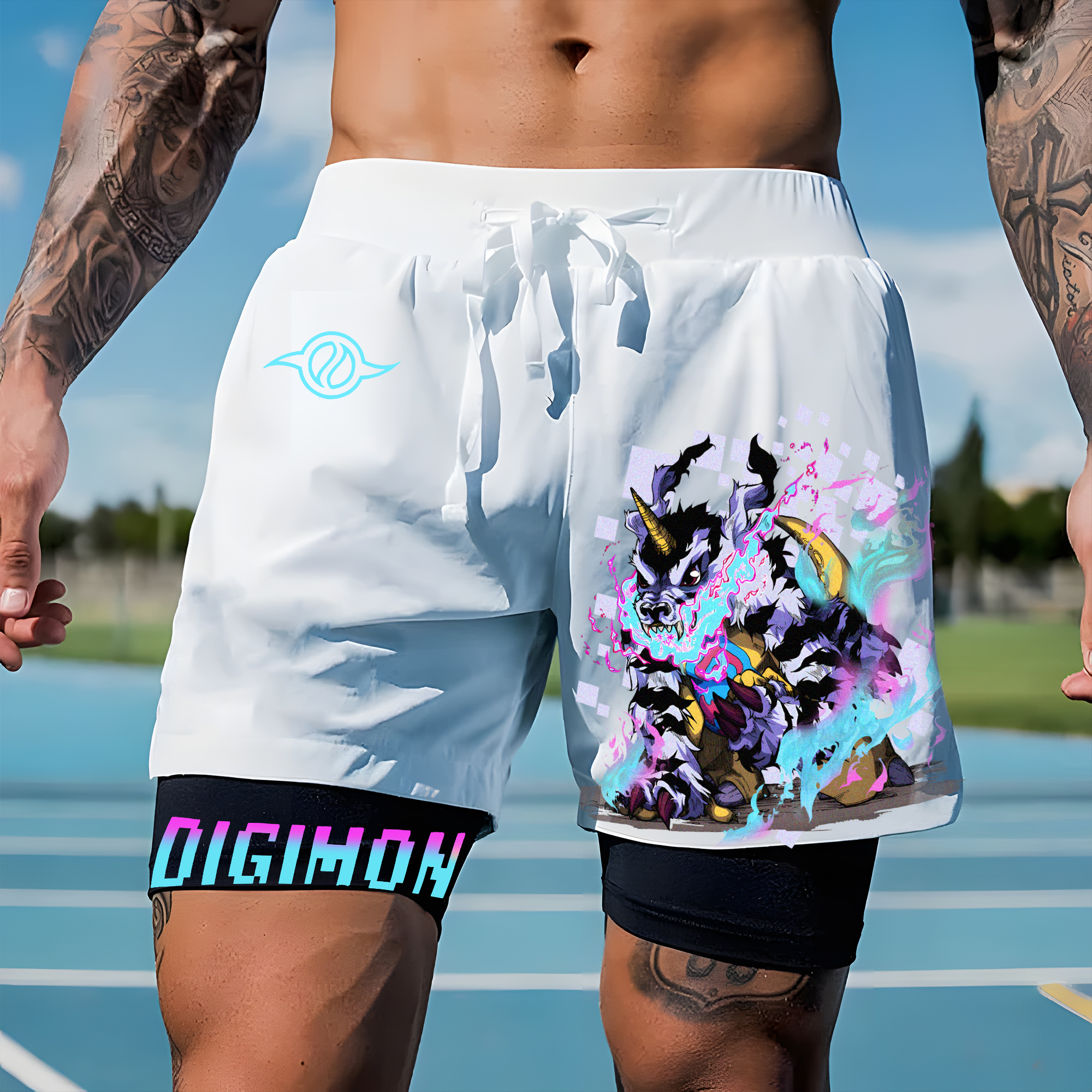 Unisex  “Digimon” Casual Anime Streetwear Shorts-comicclothing