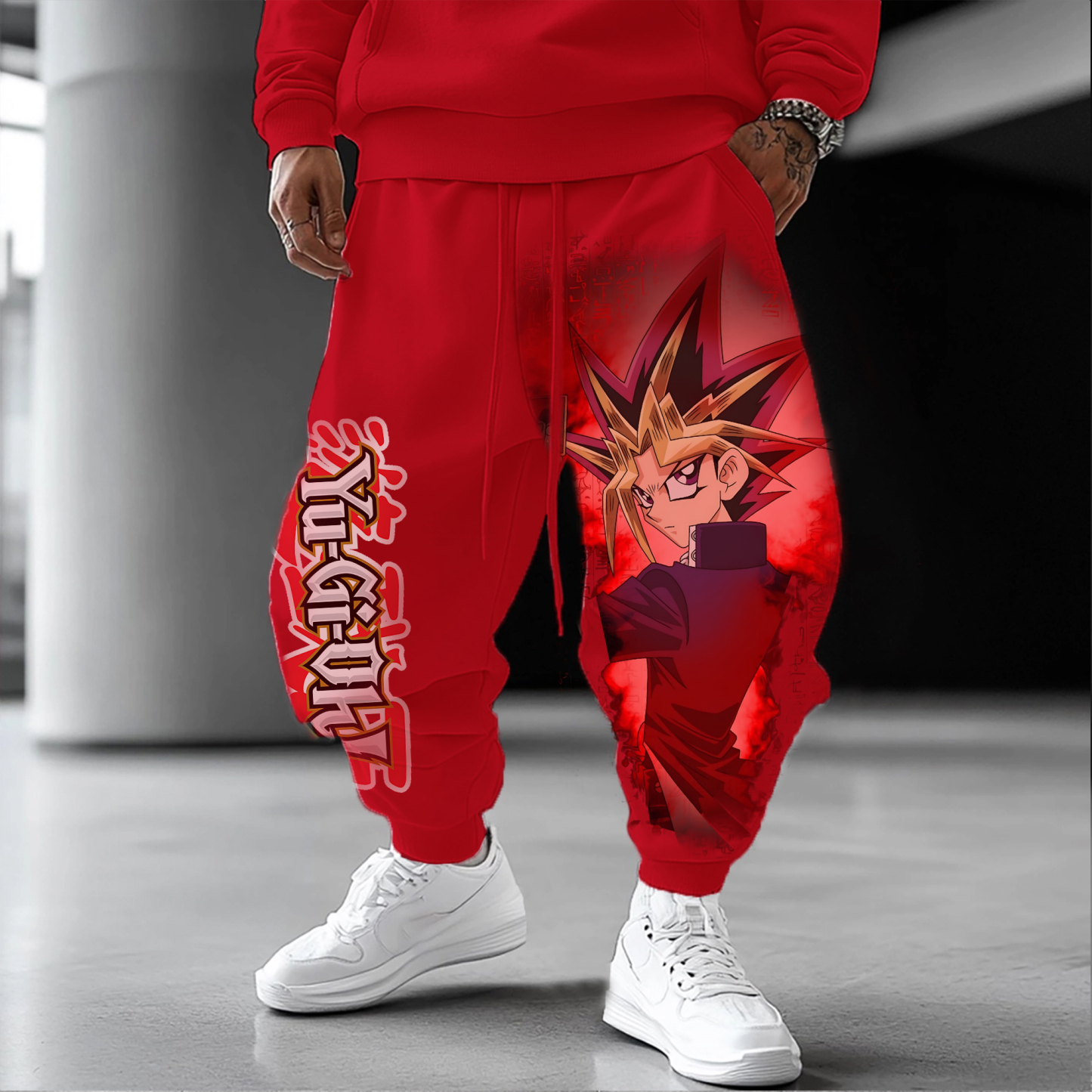 Unisex “Yu-Gi-Oh！” Anime Style Retro Pants