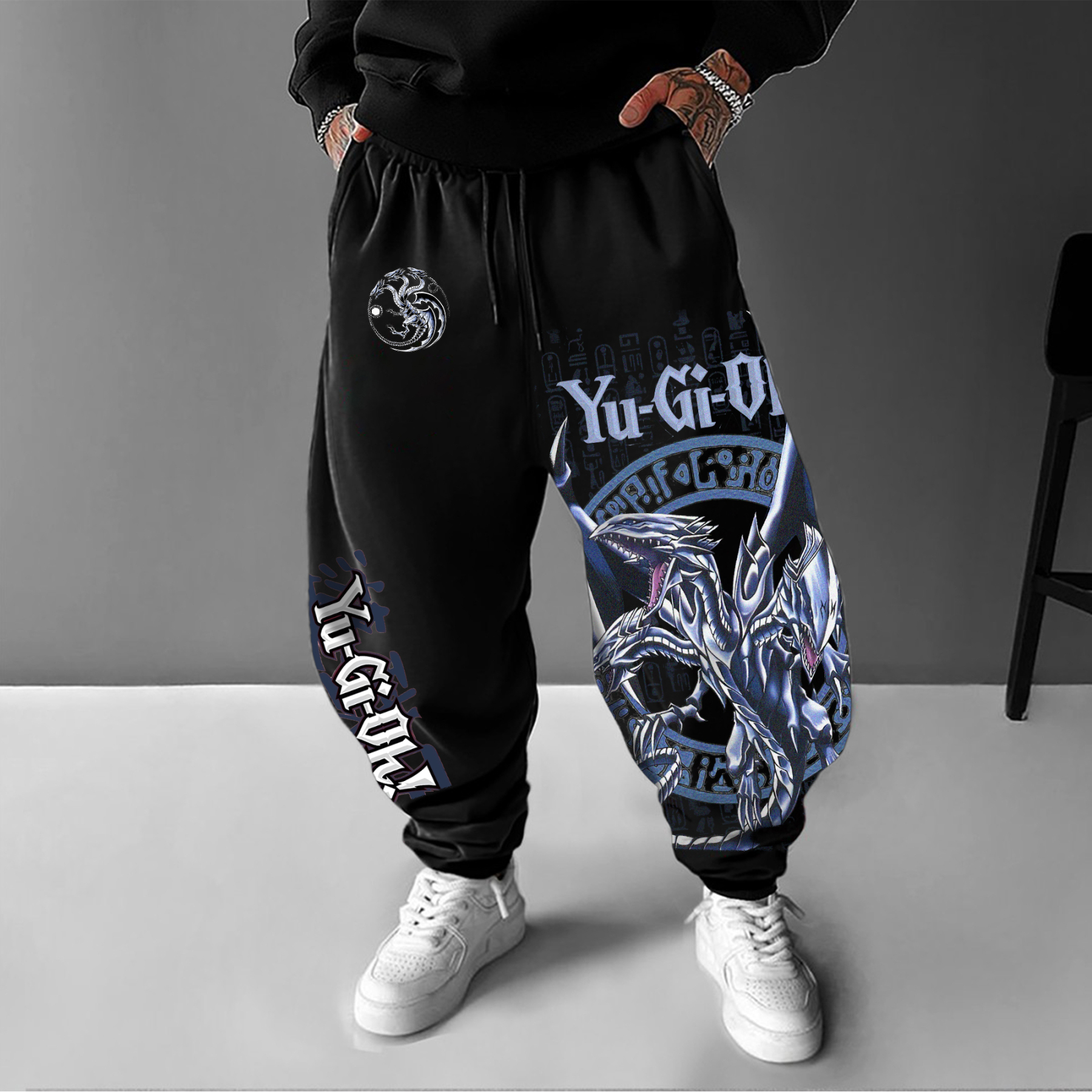 Unisex “Yu-Gi-Oh！” Anime Style Retro Pants