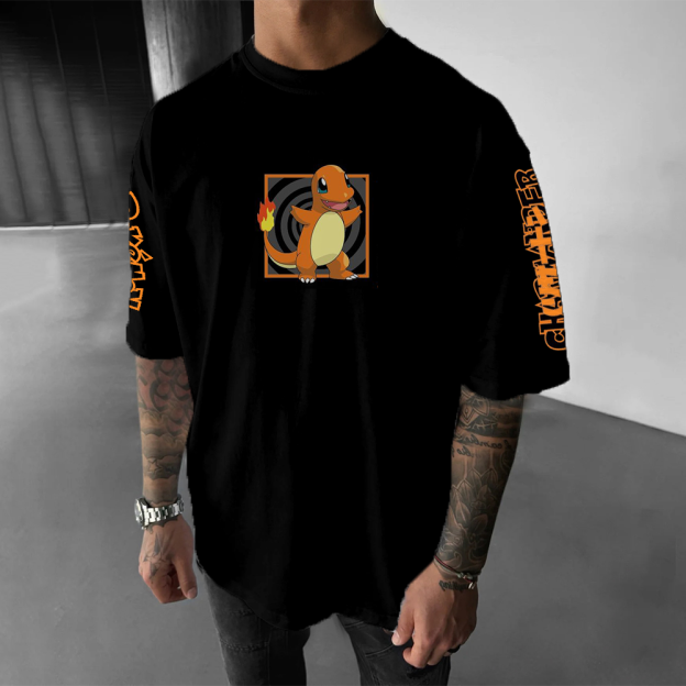 Anime Inspired Vintage Short Sleeved T-Shirt