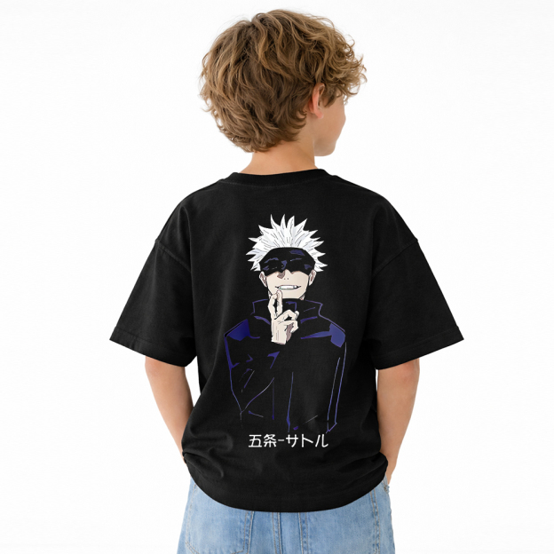 Jujutsu Kaisen Anime Graphic T-Shirt for Kids Cartoon Print Cotton Tee